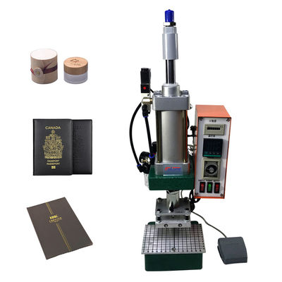 Digital Pneumatic hot foil stamping and embossing machine for Leather Logo