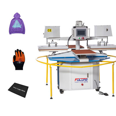 Heat Press Automatic Heat Transfer Machine For Leather Logo Embossed 38x38cm